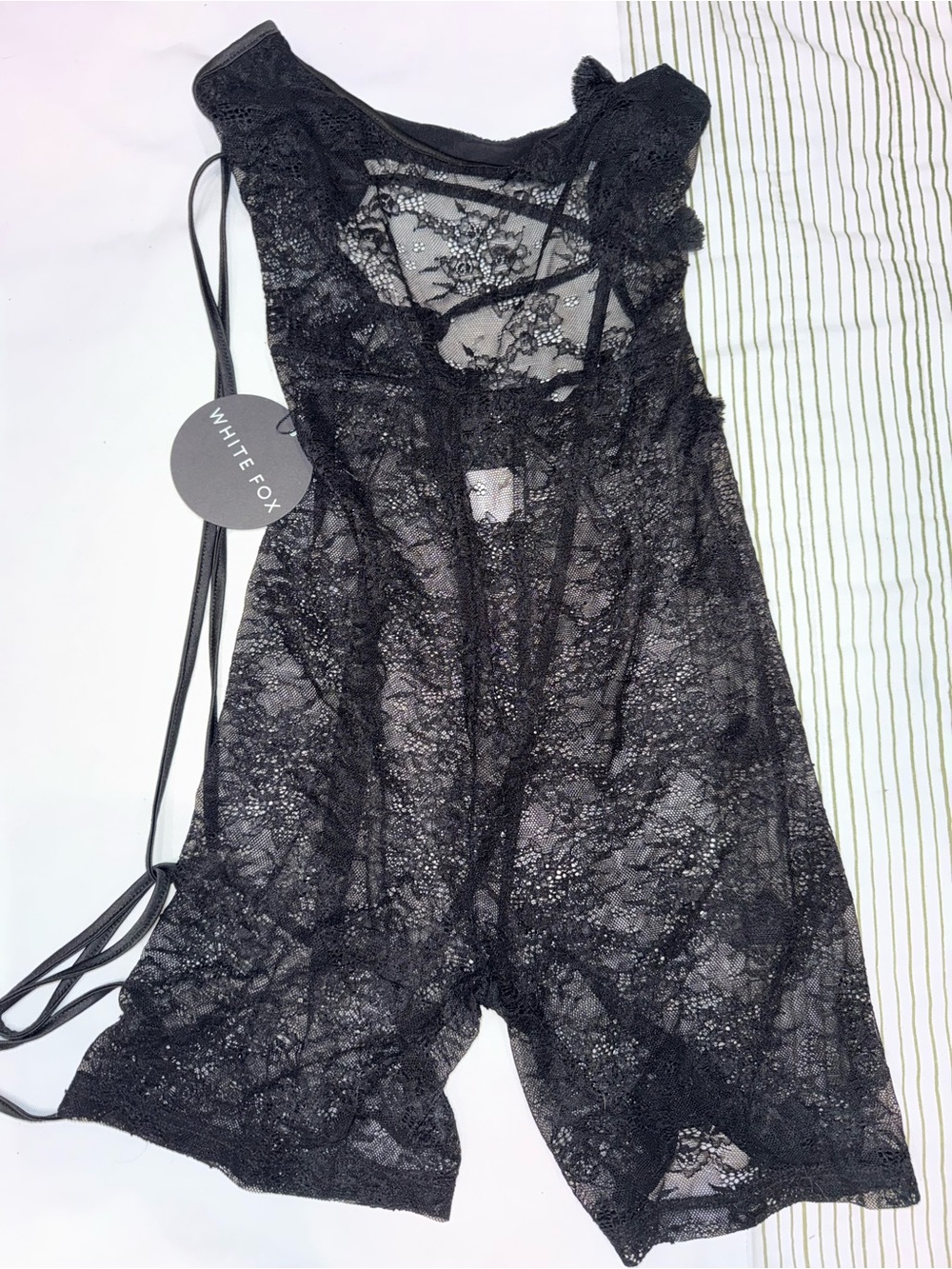 NWT White Fox Boutique Dance On My Own Lace Playsuit